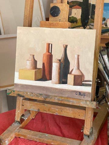 Claudio Rolfi (1960) - Composizione (omaggio a Morandi)