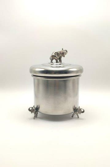 Hagness - Koekjesdoos - Tin - Box Jar met Olifanten
