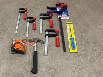 Veiling - Handgereedschap en lijmklemmen set 8-delig, Doe-het-zelf en Bouw, Gereedschap | Handgereedschap, Nieuw