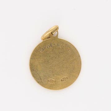 Hanger - 18 karaat Geel goud - Deux coeurs une vie