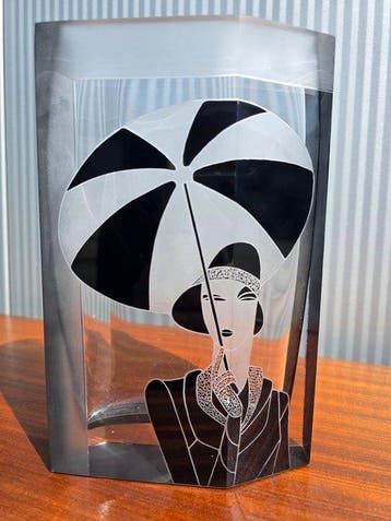 Karl Palda - Vase - Verre - Design très rare