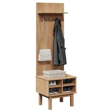 vidaXL Gangkast OTTA 50x40x160 cm massief grenenhout, Verzenden