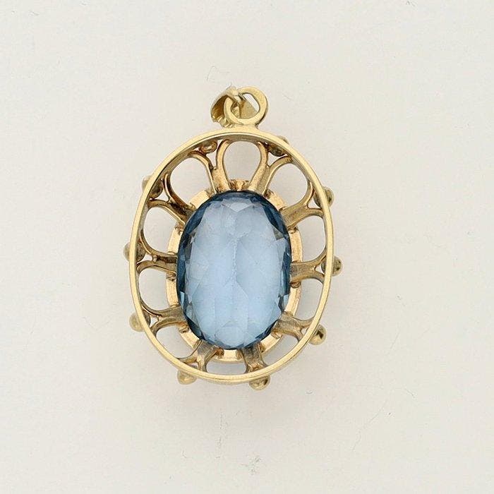Sans prix de réserve - Pendentif - 14 carats Or jaune -, Handtassen en Accessoires, Antieke sieraden