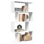 vidaXL Kamerverdeler Boekenkast 4-laags Wit 70x24x129 cm, Verzenden, Nieuw