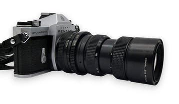 Yashica Pentax Spotmatic F + Obiettivo Zoom Komuranon 715II, Nieuw