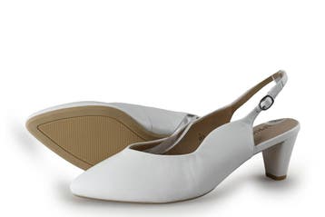 Caprice Slingbacks in maat 40½ Wit, Verzenden, Wit, Zo goed als nieuw, Caprice