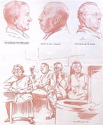 Spotprent over buitenlandse politici (lijst optie, Lithos), Verzenden