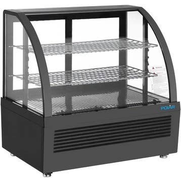 Koelvitrine | C-SERIE | Energiezuinig | 100L | Zwart |, Verzenden