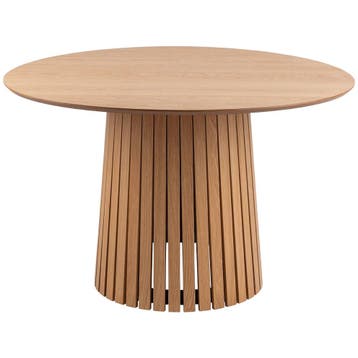 De Rebellenclub Boden Eetkamertafel - Ø120 - Eiken -, Huis en Inrichting, Japandi, 100 tot 150 cm, Verzenden, Eikenhout