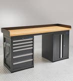 Datona Werkbank PRO bamboe met 6 lades en opbergkast - 200, Ophalen of Verzenden, Nieuw