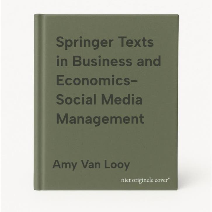 Springer Texts in Business and Economics- Social Media, Livres, Langue | Anglais, Envoi