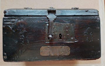 Cercueil - Bois, Fer forgé, Cuivre - Coffret dun Duc