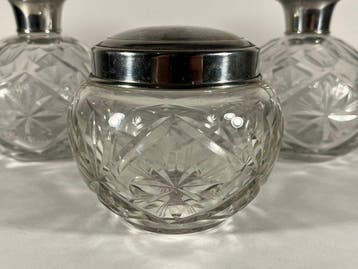 Flacon de parfum (3) - Cristal, Métal, Verre - Art déco, Antiquités & Art