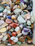 Cristaux polis Big Lot HQ - différents minéraux, 18 - 36 mm., Collections
