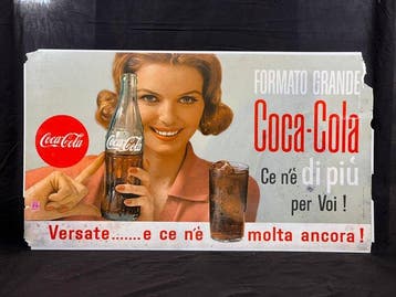 Coca-Cola - Stampa Fattorini, Milano - Enseigne publicitaire