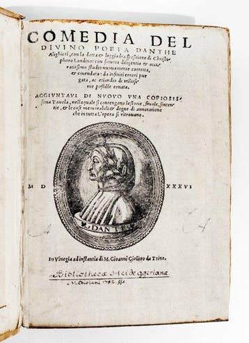 Dante - Comedia - 1536