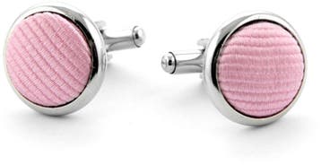 Zijde Manchetknopen Roze F03 maat  Heren, Handtassen en Accessoires, Manchetknopen, Verzenden, Nieuw