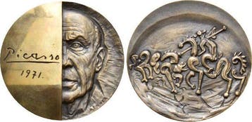 Bronze-medaille 25 10 1881 Kunstmedaille Renner, Kalman 1..., Verzenden