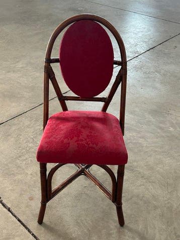 antiga - Stoel (4) - Hout, Textiel, Bamboe - Vintage stoelen, Antiek en Kunst