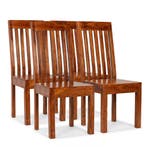 vidaXL Eetkamerstoelen 4 st massief hout modern, Huis en Inrichting, Stoelen, Verzenden, Nieuw