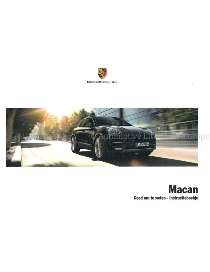 2017 PORSCHE MACAN INSTRUCTIEBOEKJE NEDERLANDS, Autos : Divers, Modes d'emploi & Notices d'utilisation