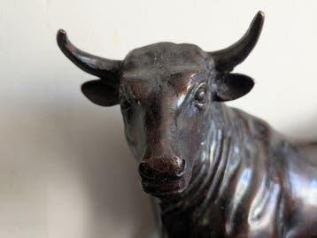 Beeld, Karaktervol en gedetailleerd bronzen beeld van een