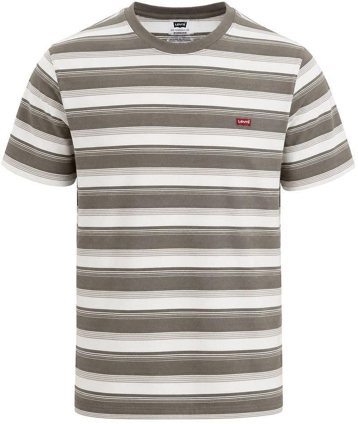 Levis T-Shirt Bruin Streep maat Maat 48/50 (M) Heren, Vêtements | Hommes, T-shirts, Envoi