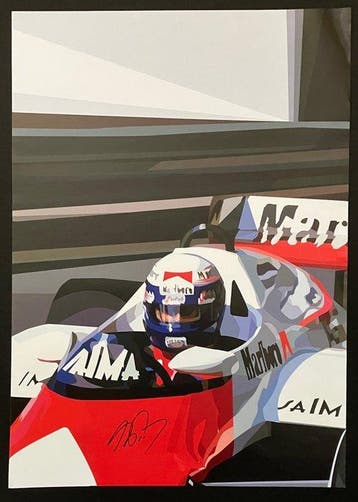 Mclaren - Monaco Grand Prix - Alain Prost - 1984 - Print
