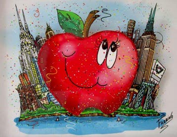 Charles Fazzino (1955) - 3D Mini Apple