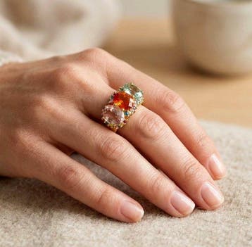 Sans prix de réserve - Bague Argent - 8.19ct. tw. Saphir -, Bijoux, Sacs & Beauté