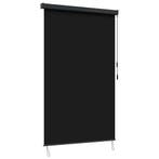 vidaXL Rolgordijn Zwart 180 x 250 cm Stof en Aluminium, Verzenden, Nieuw