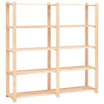 vidaXL Opbergrek 5-laags 170x38x170 cm massief grenenhout, Verzenden, Nieuw