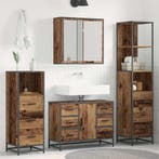 vidaXL Badkamermeubel Set met lade 3 pcs Oud Hout Bewerkt, Verzenden, Nieuw