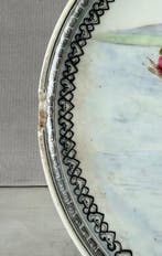 Assiette - Porcelaine - assiette de jardin
