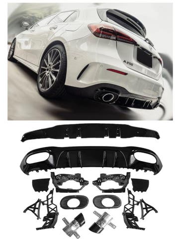 Geschikt voor Mercedes W177 A-Klasse Hatchback diffuser + ui, Verzenden
