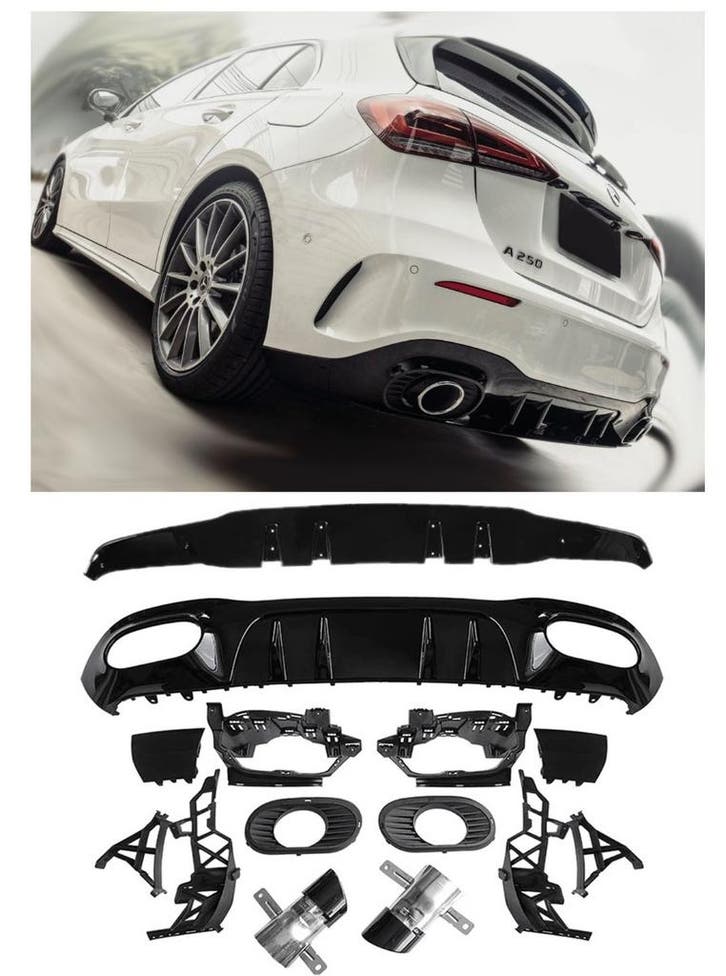 Geschikt voor Mercedes W177 A-Klasse Hatchback diffuser + ui, Autos : Divers, Accessoires de voiture, Envoi