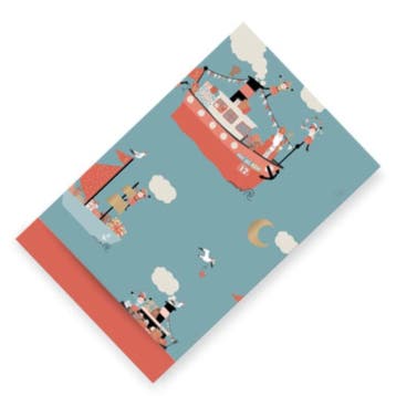 5x Cadeauzakje stoomboot Sinterklaas (Per 5 stuks, 12x19cm), Verzenden, Nieuw, Cadeauzakje