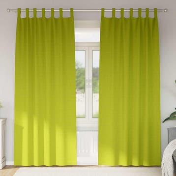 vidaXL Blackout Gordijnen met Ringen 2 st Groen 245 x 140 cm, Huis en Inrichting, Verzenden, Nieuw