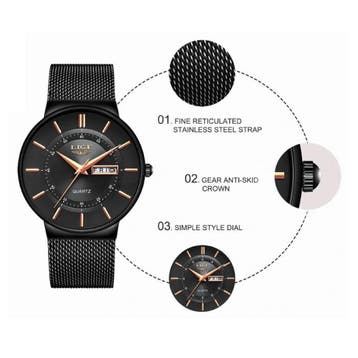 Kwarts Uurwerk Heren - Anoloog Luxe Horloge voor Mannen, Verzenden