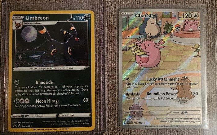 Pokémon - 2 Card - Umbreon - Sword & Shield, Hobby & Loisirs créatifs, Jeux de cartes à collectionner | Pokémon