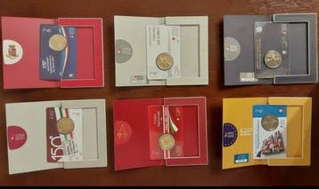 Italië. 2 Euro 2020/2024 (6 coincards) (Zonder minimumprijs)