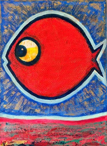 Denis Kuvayev (1971) - Goldfish on golden bottom - No