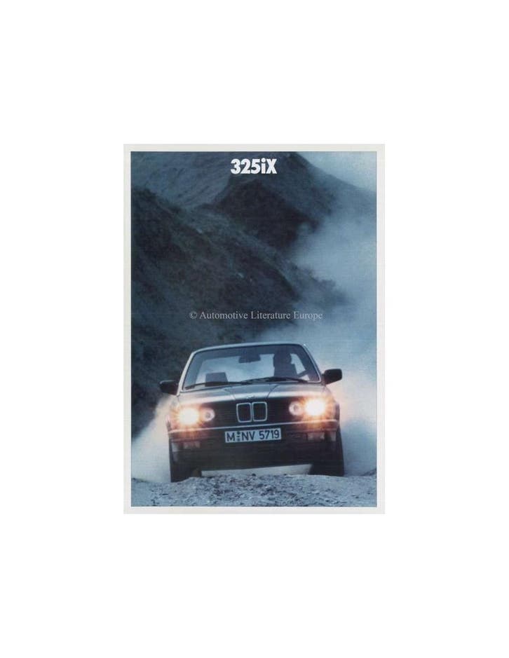 1987 BMW 3 SERIE 325IX BROCHURE NEDERLANDS, Boeken, Auto's | Folders en Tijdschriften