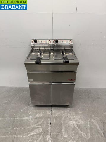 Friteuse double Stilfer en acier inoxydable 2 x 9 litres 2 x, Verzenden