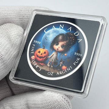 Canada. 5 Dollars 2026 – Moonlit Pumpkin Magic – 1 oz Silver