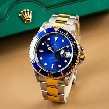 Rolex - Submariner Date Two Tone 18k Gold & Steel Blue Dial
