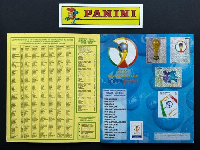 Panini - FIFA World Cup Korea Japan 2002 - Compleet album -, Collections, Autocollants