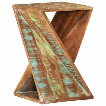 vidaXL Bijzettafel 35x35x55 cm massief gerecycled hout, Huis en Inrichting, Verzenden, Nieuw