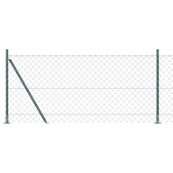 vidaXL gaashek met betonnen voetstuk 10 x 1 m PVC-Coated, Verzenden, Nieuw
