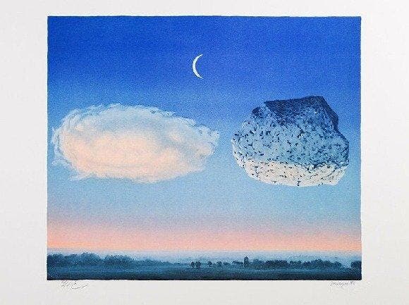 René Magritte (1898-1967), daprès - La bataille de, Antiquités & Art, Antiquités | Autres Antiquités